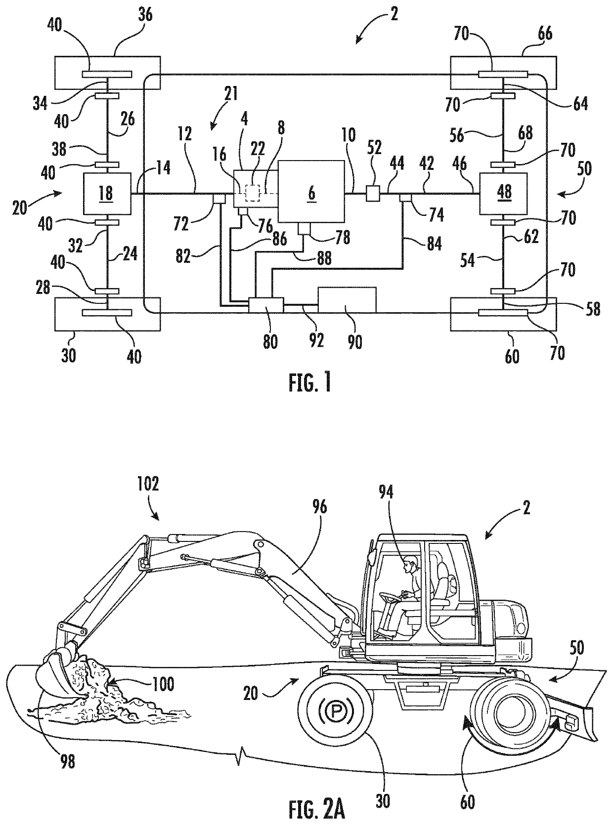 A hydraulic circuit for an adaptive park braking system and method of operation thereof