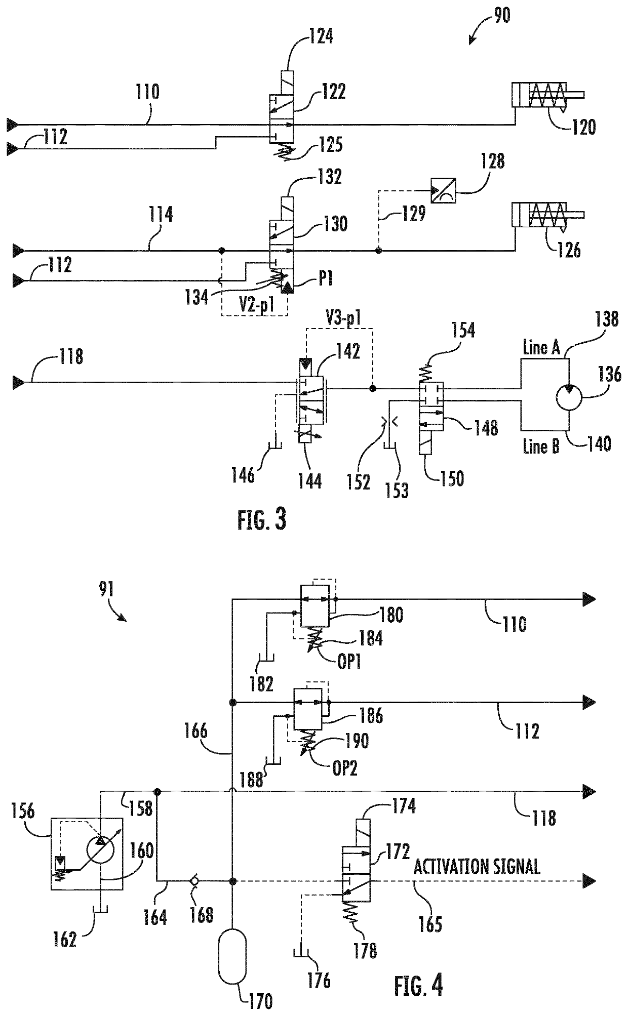 A hydraulic circuit for an adaptive park braking system and method of operation thereof