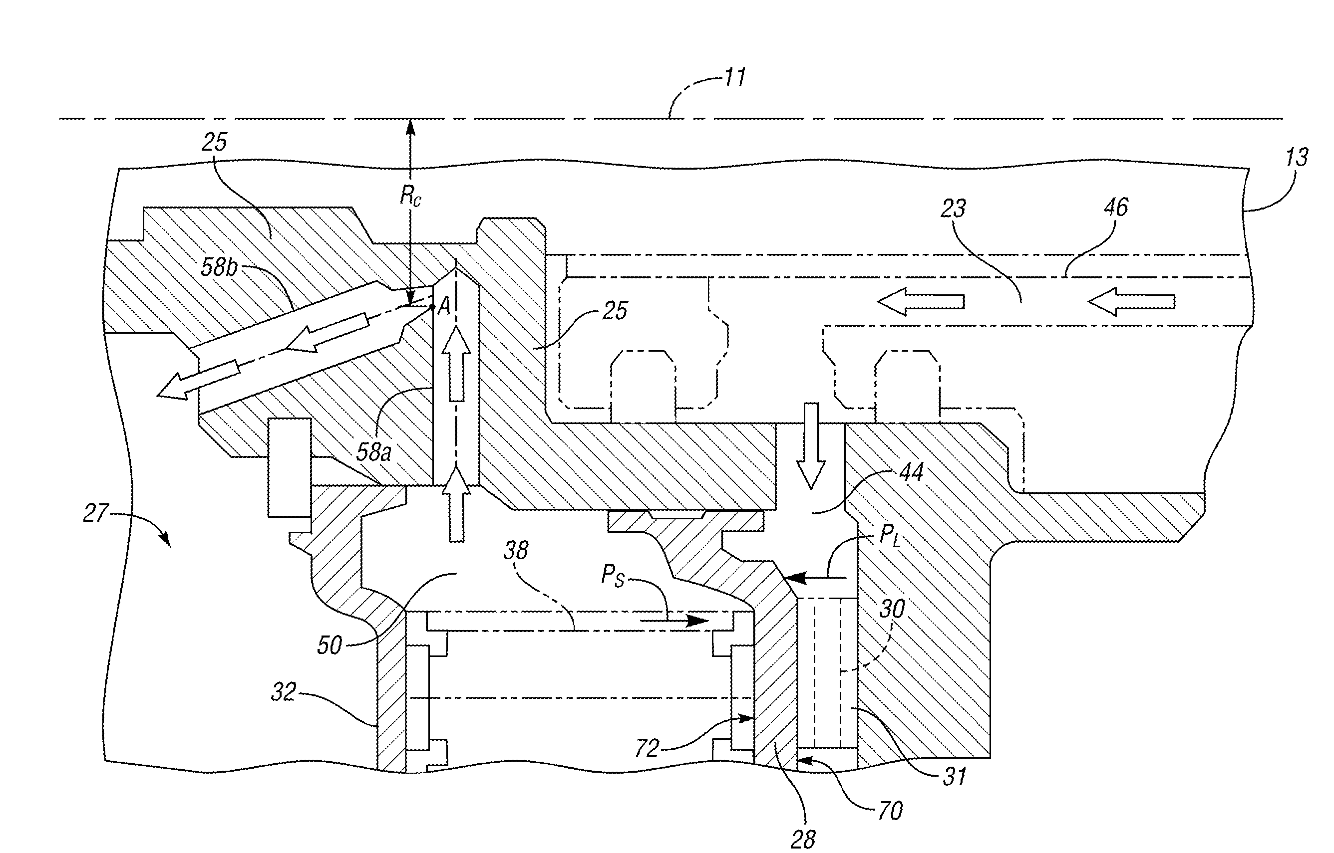 Clutch exhaust assembly and method