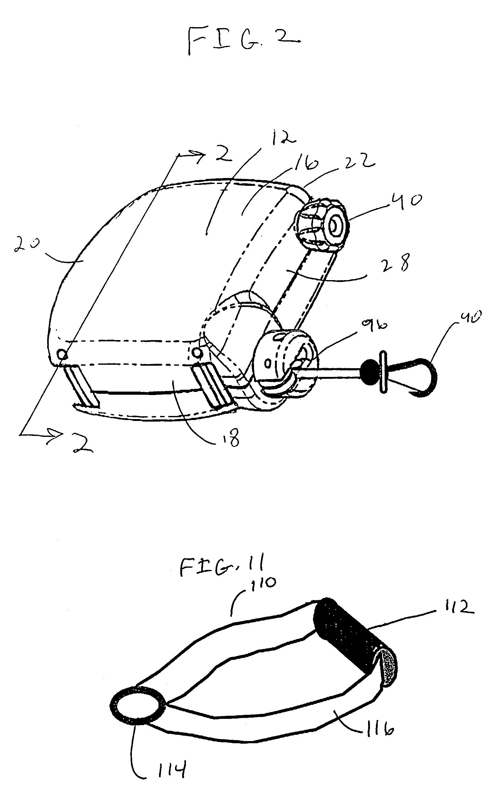 Portable handheld exercise apparatus which can be attached to a multiplicity of body parts