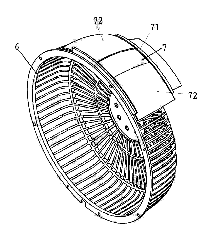 Wide-angle air-supply fan