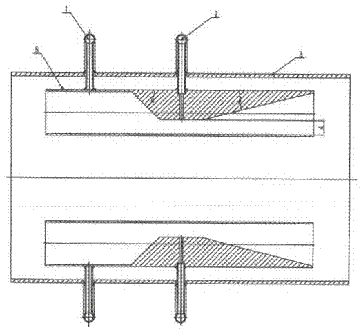 A large-diameter medium-to-high flow rate flowmeter