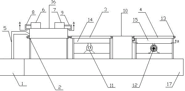 Three-stage sludge treatment conveyor