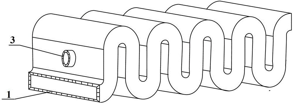 Zigzag waveguide slow-wave line