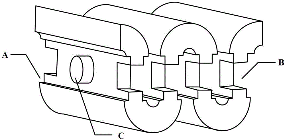 Zigzag waveguide slow-wave line