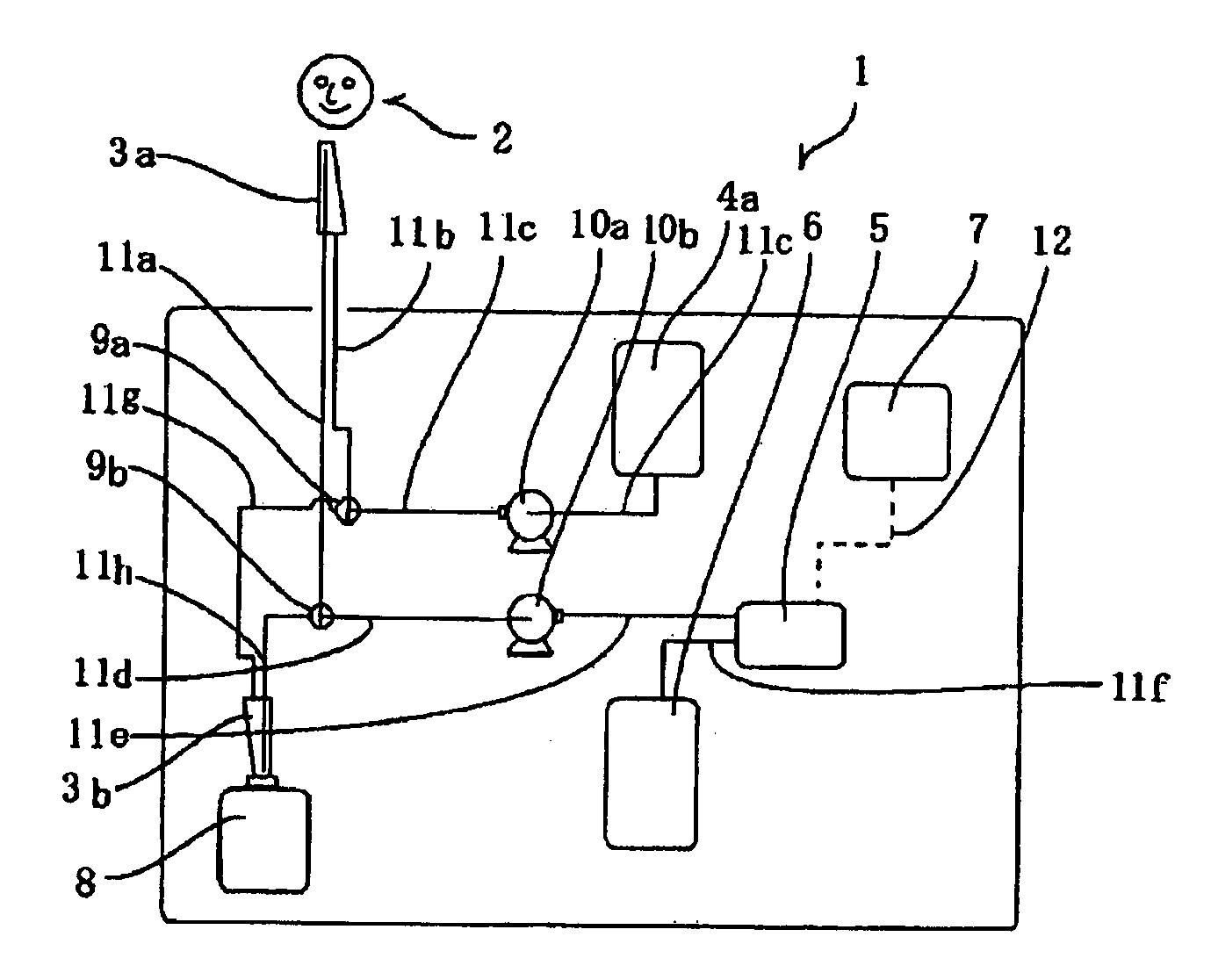 Biological component-measuring device and method for calibrating the same