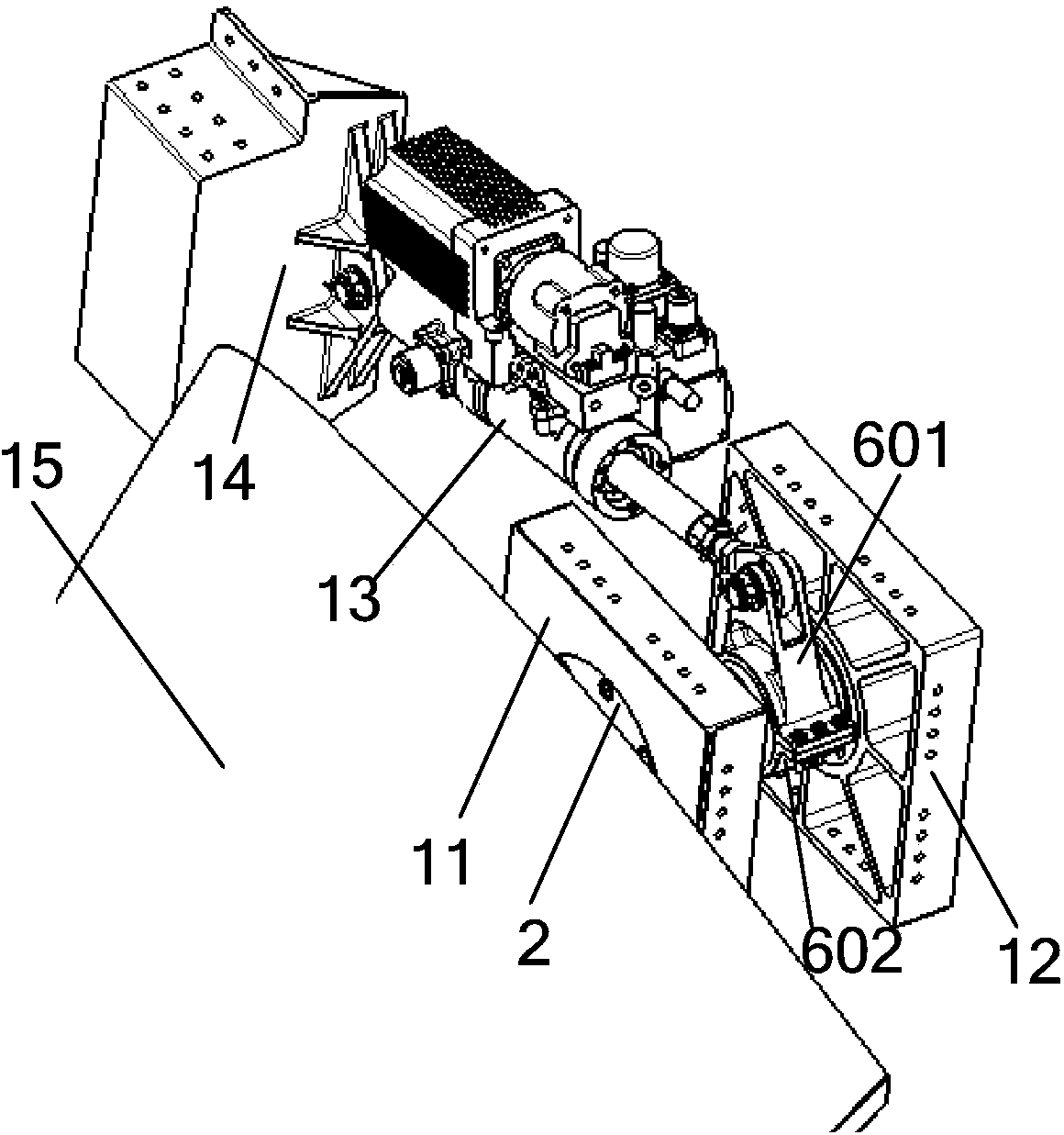 Positioning drive mechanism for aircraft full-movement V tail