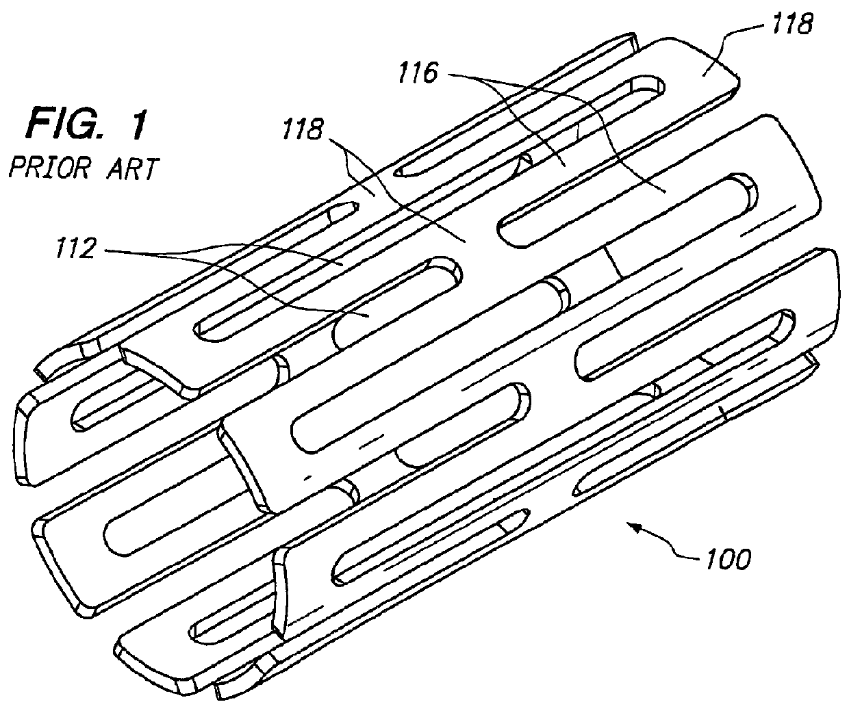 Expandable medical device with beneficial agent in openings