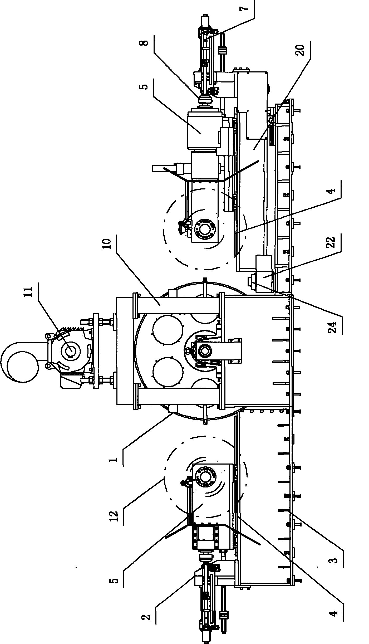 Inclination detection device and method for tire durability
