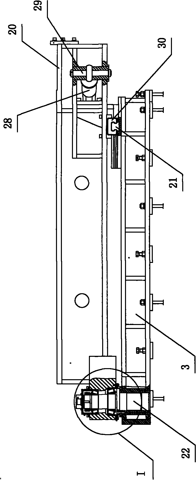 Inclination detection device and method for tire durability