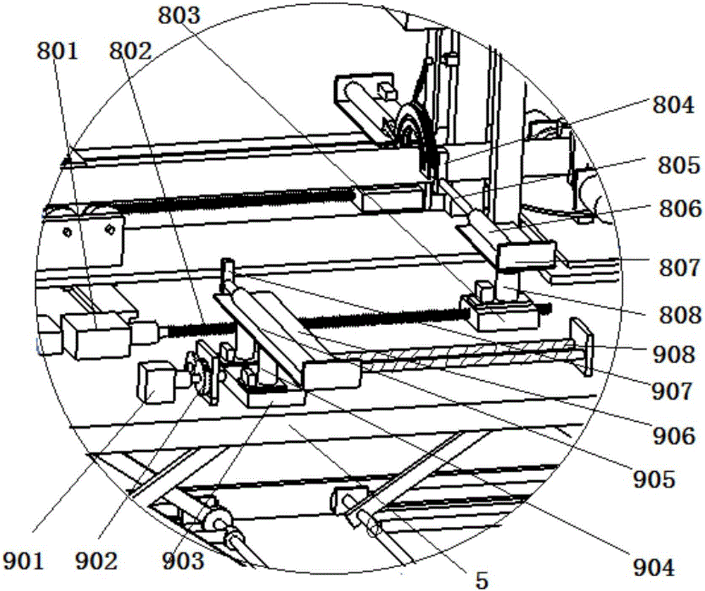 Milling and grinding mechanism for mass production cutting device of equal-length glass tubes