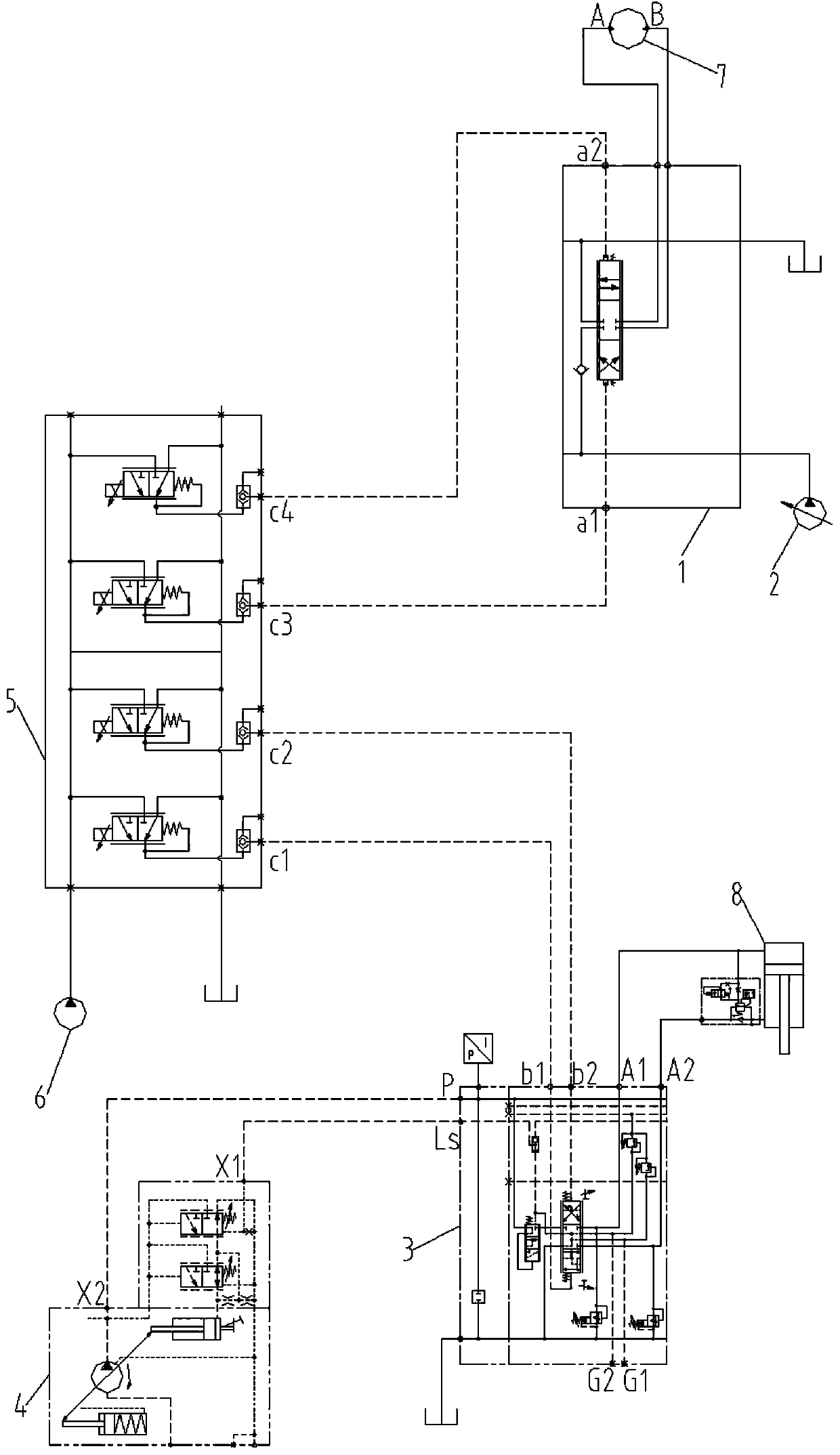 Drill-holding-prevention electric control system for power head and control method thereof and rotary drilling rig