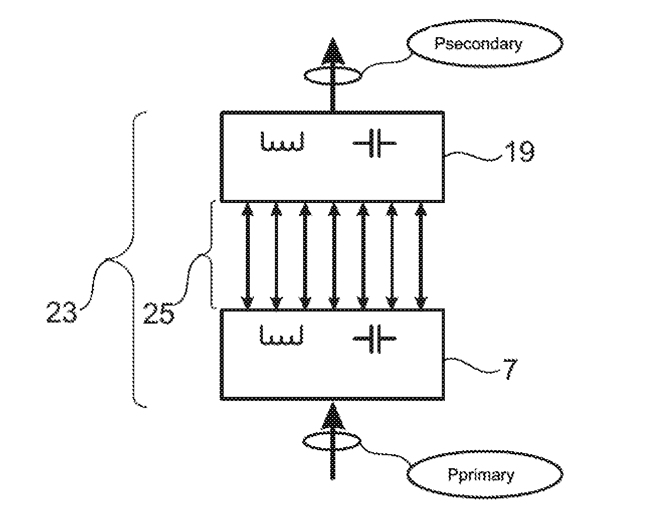Detection of an electrically conductive foreign object in an inductive transmission path