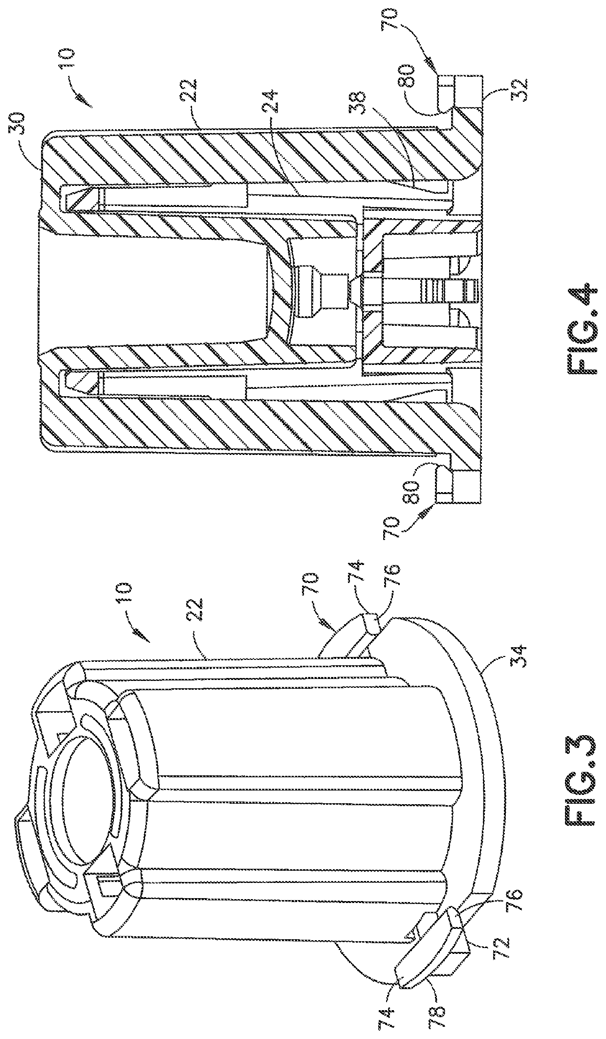 Infusion device with stabilizer member