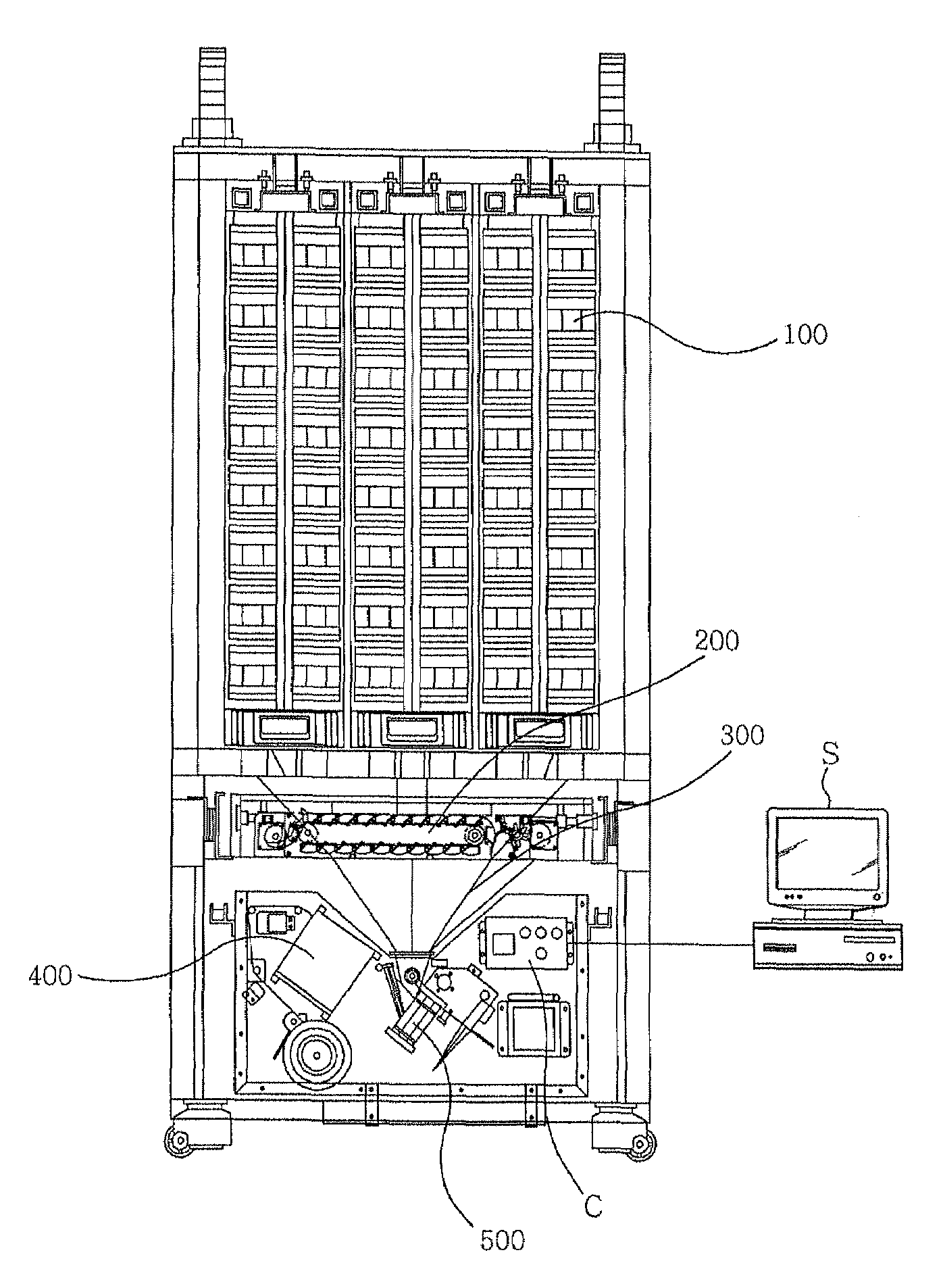 Division-packaging method and apparatus for automatic medicine packaging machine