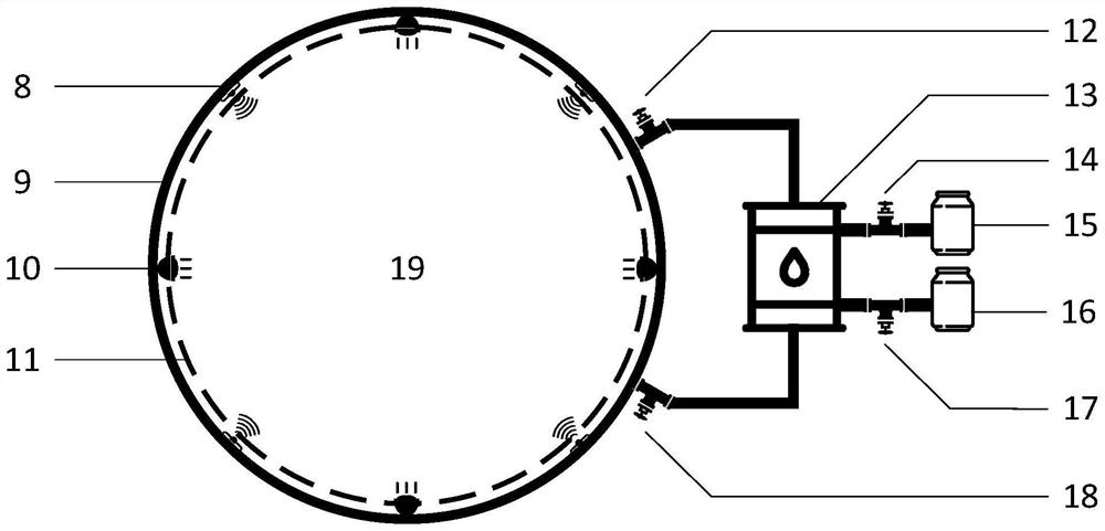 Marine environment vertical gradient simulation experiment device