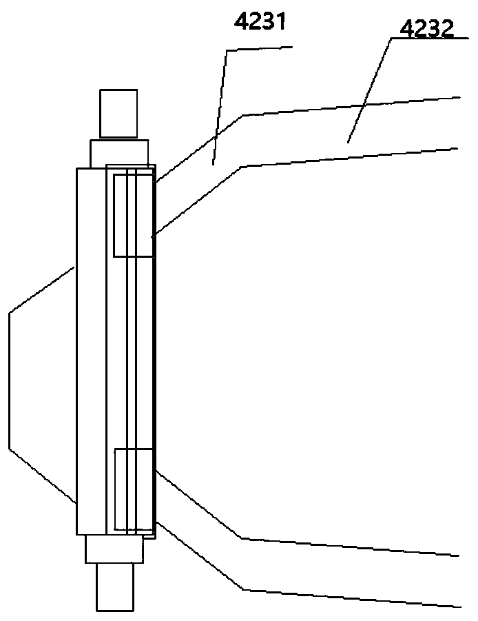 Working method of mechanical hands for carrying tires