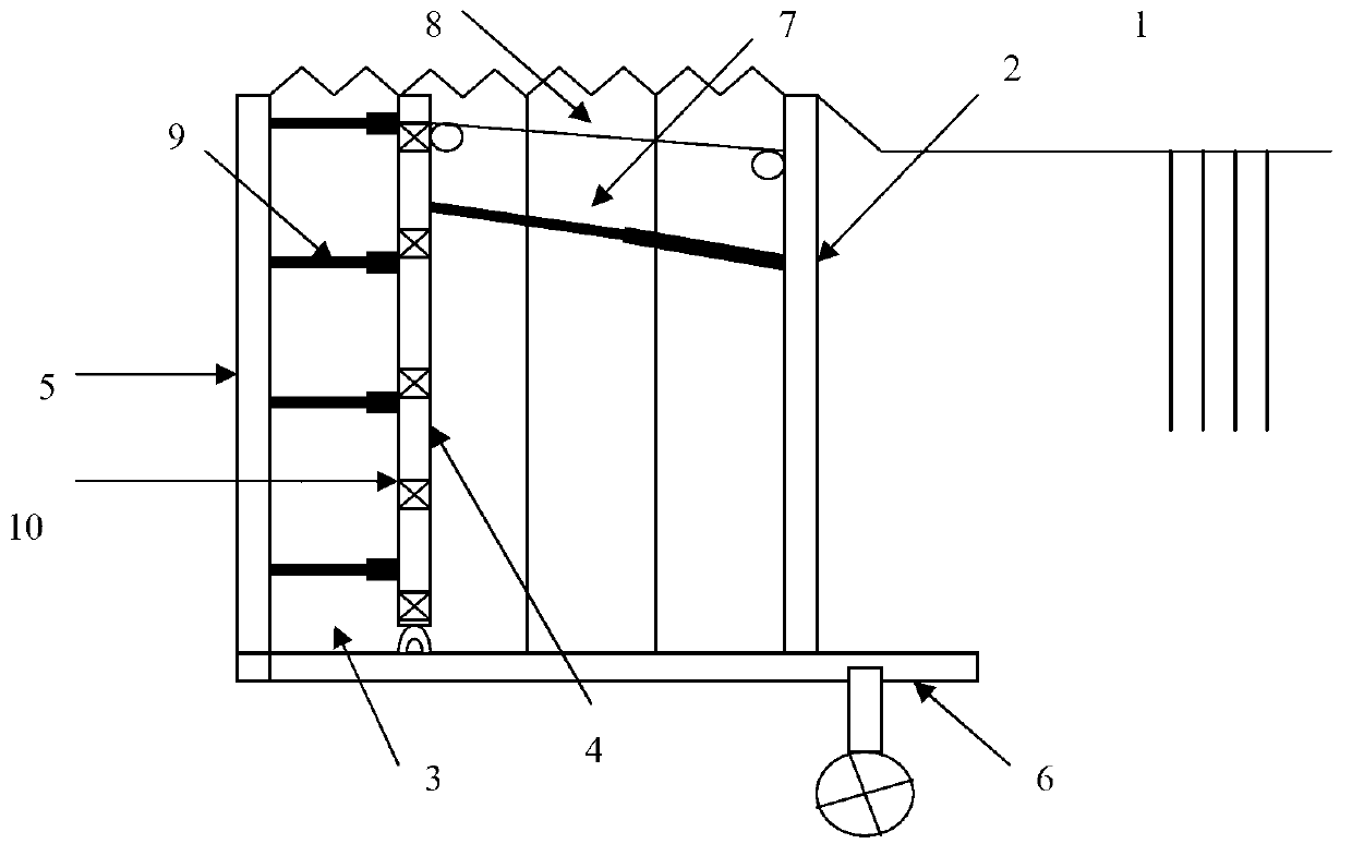 Erecting method of boarding bridge