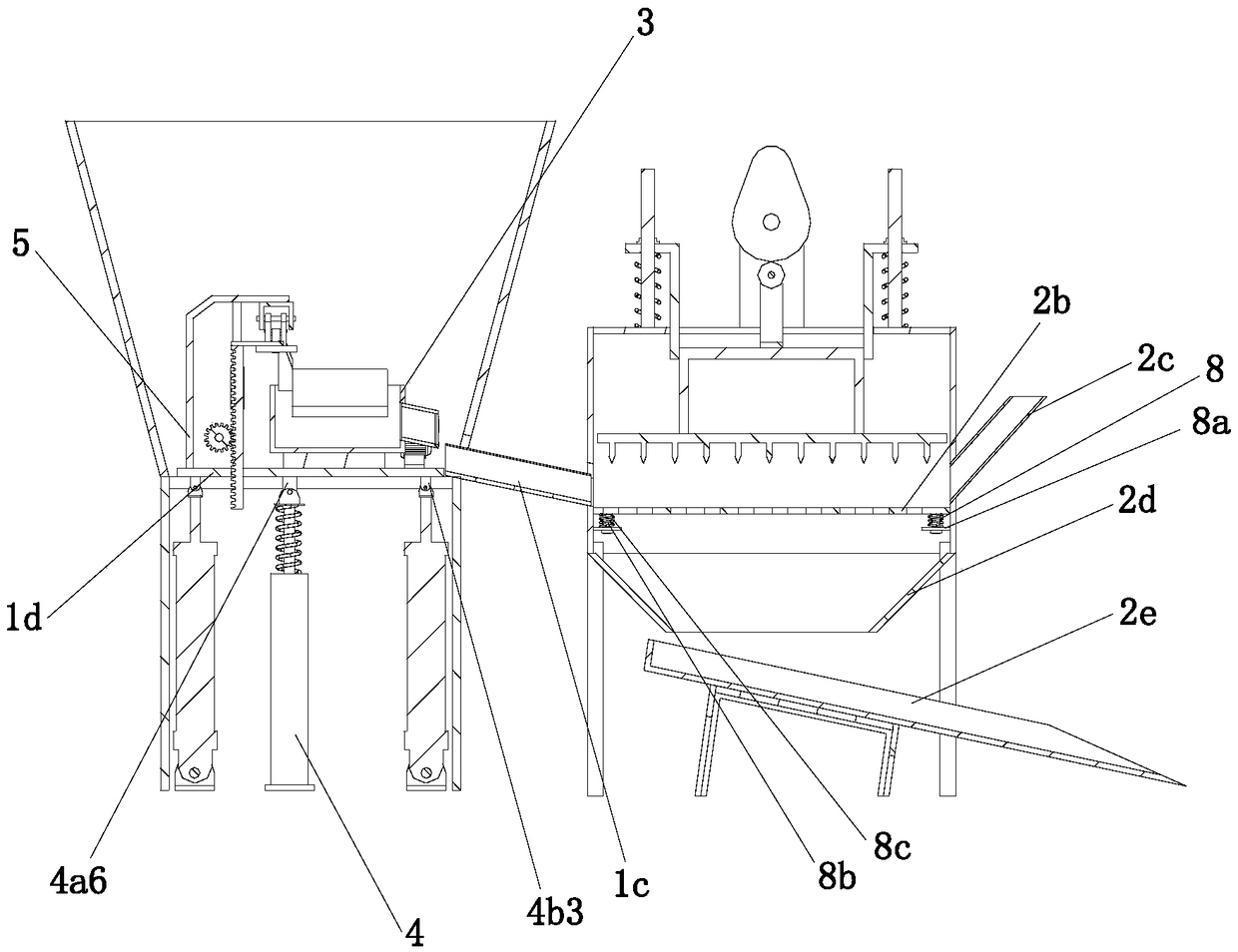 Automatic production device of chili sauce