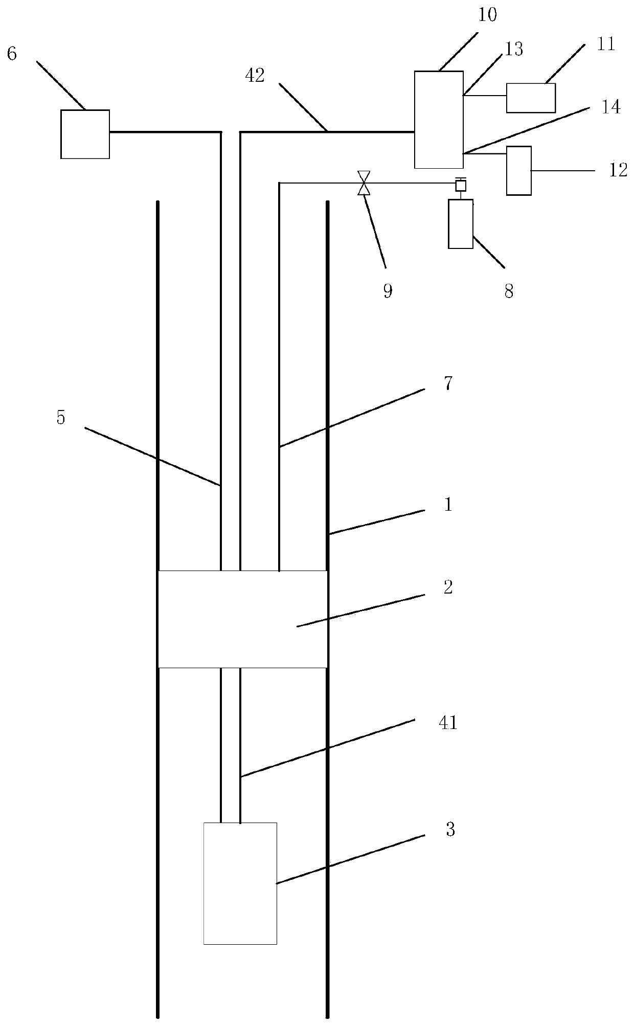 Method and device for multi-layer sampling of gas and water in drill hole