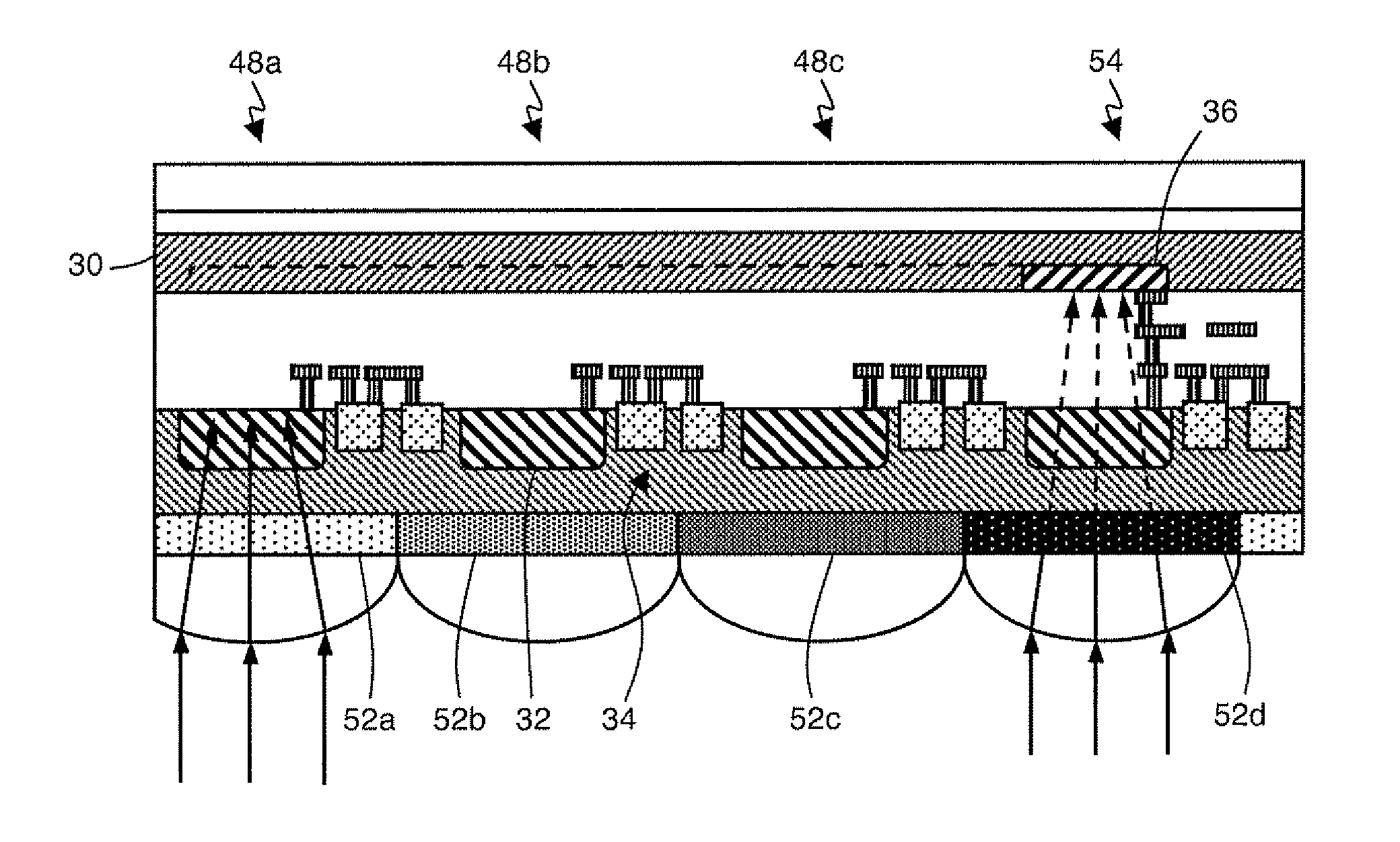 Visible and near-infrared radiation detector