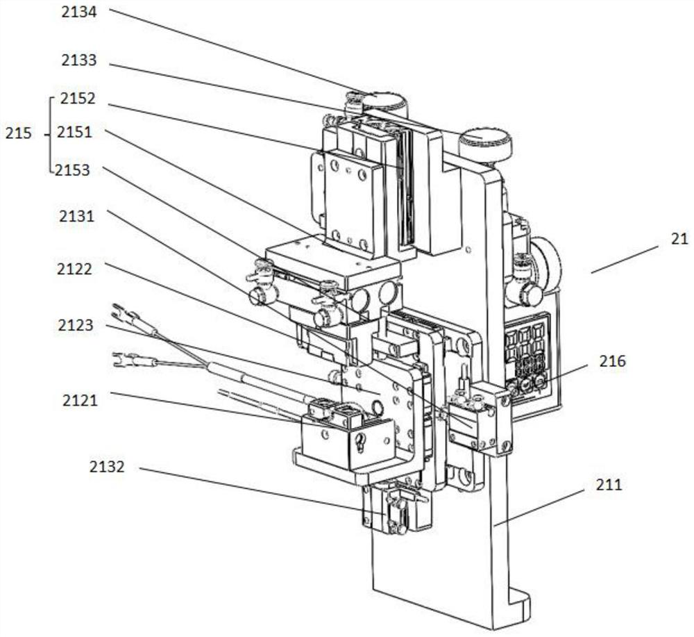 An assembly and positioning device and system for earphone shell and cable