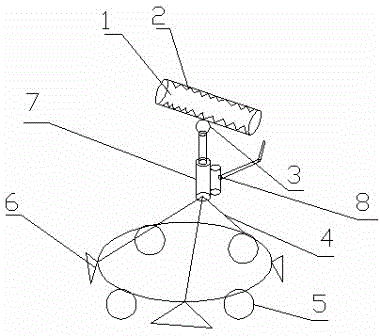 Vehicle route cleaning device with illuminating function