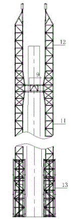 Wind generator tower self-elevating translation hoist hoisting system