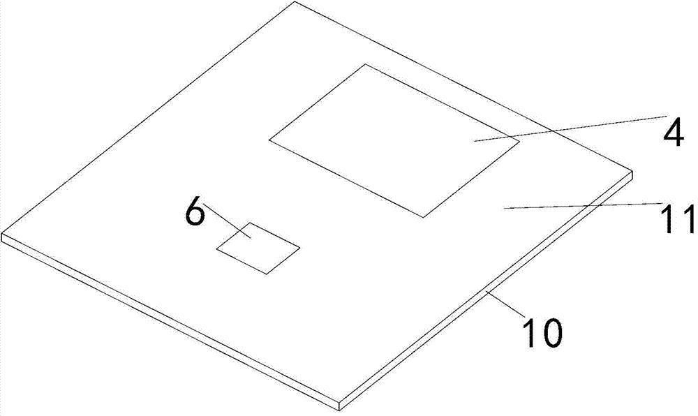 Double-frequency micro-strip antenna adopting multilayer structure