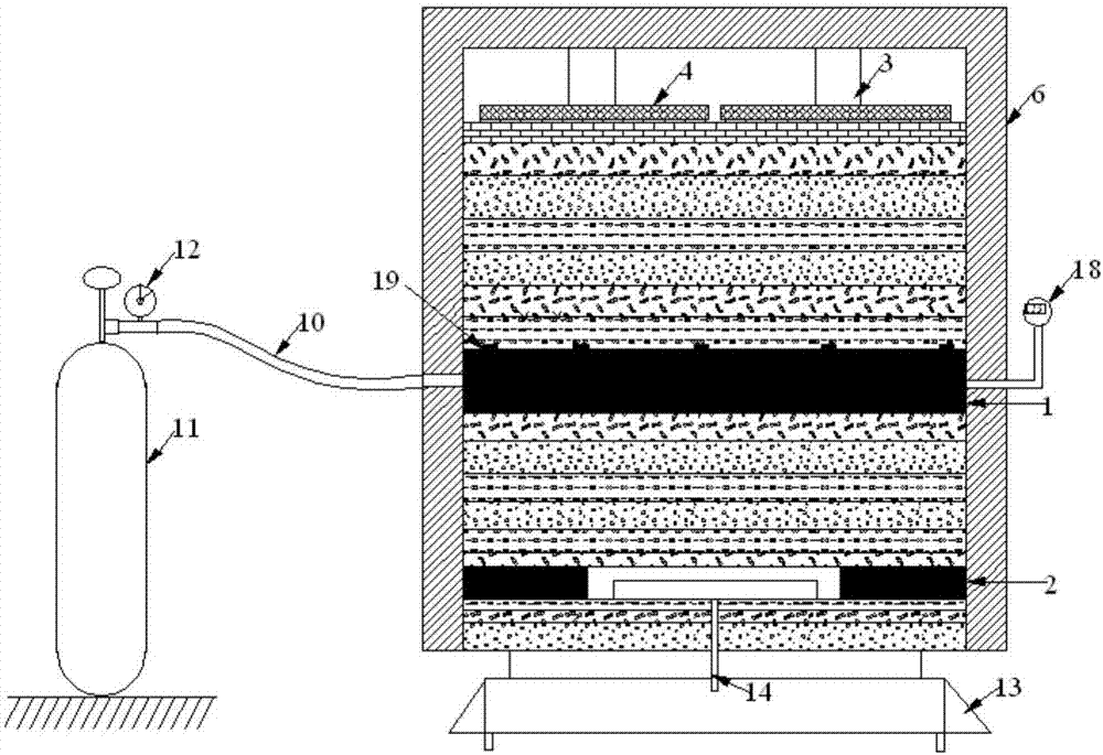 Three-dimensional simulation pressure relief coal and rock mass permeability characteristic test system