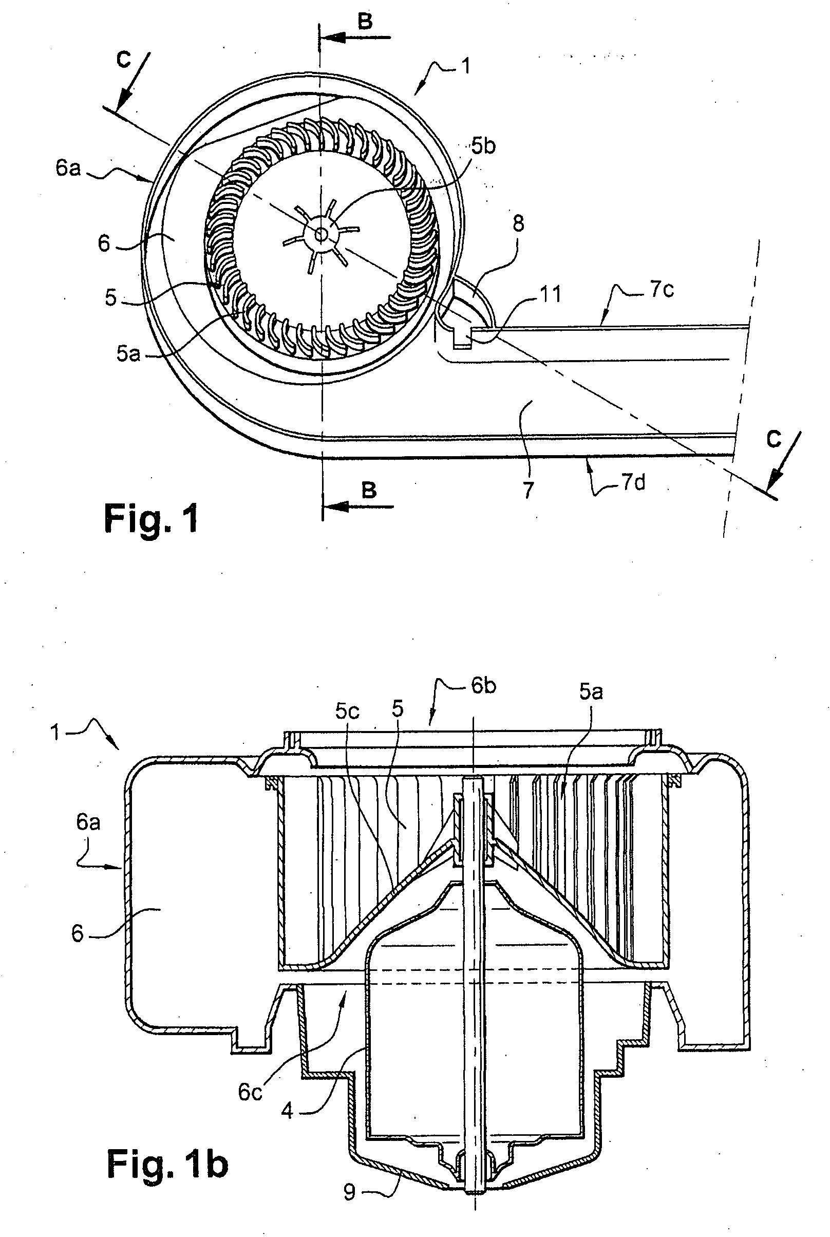 Cooling channel for a fan motor for a ventilation, heating, and/or air conditioning system