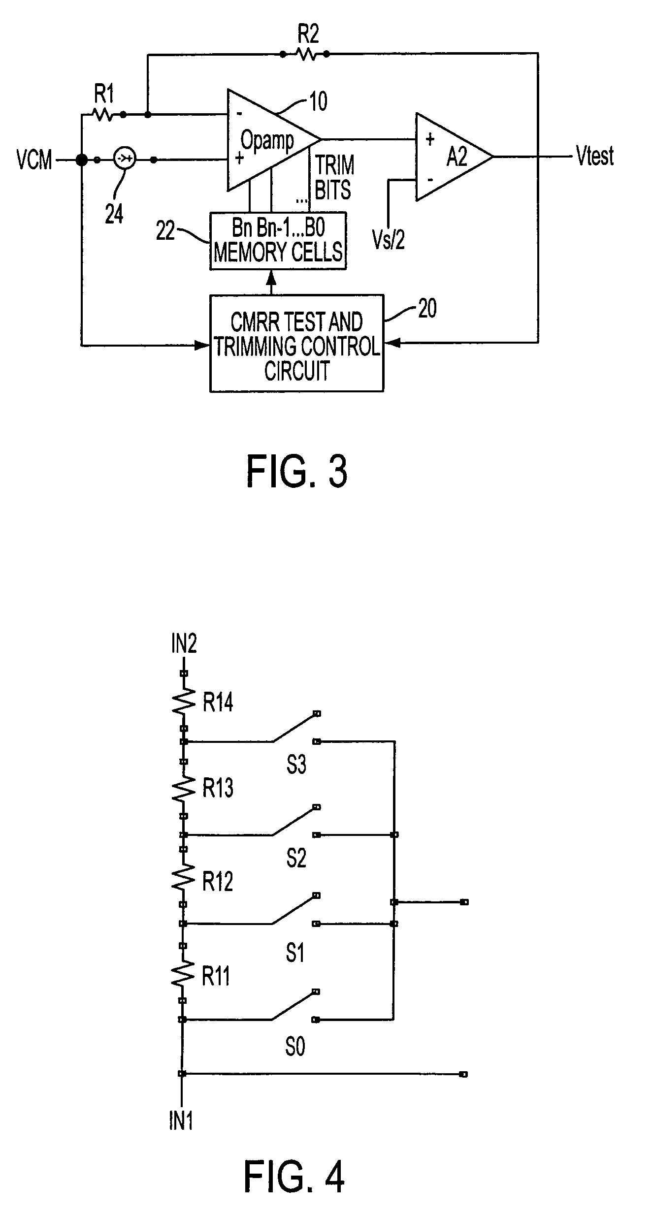 Common mode rejection ratio trim circuit and methodology
