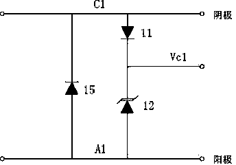 Low-capacitance low-clamping overvoltage protection device