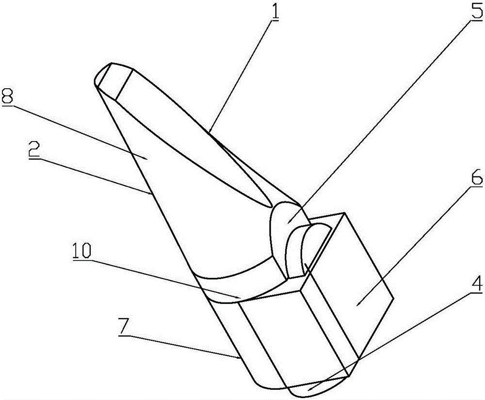 A method for rapidly assembling and disassembling a reciprocating impact tooth to a through hole tooth base and an impacting device with the through hole tooth base with the reciprocating impact tooth capable of being rapidly assembled and disassembled
