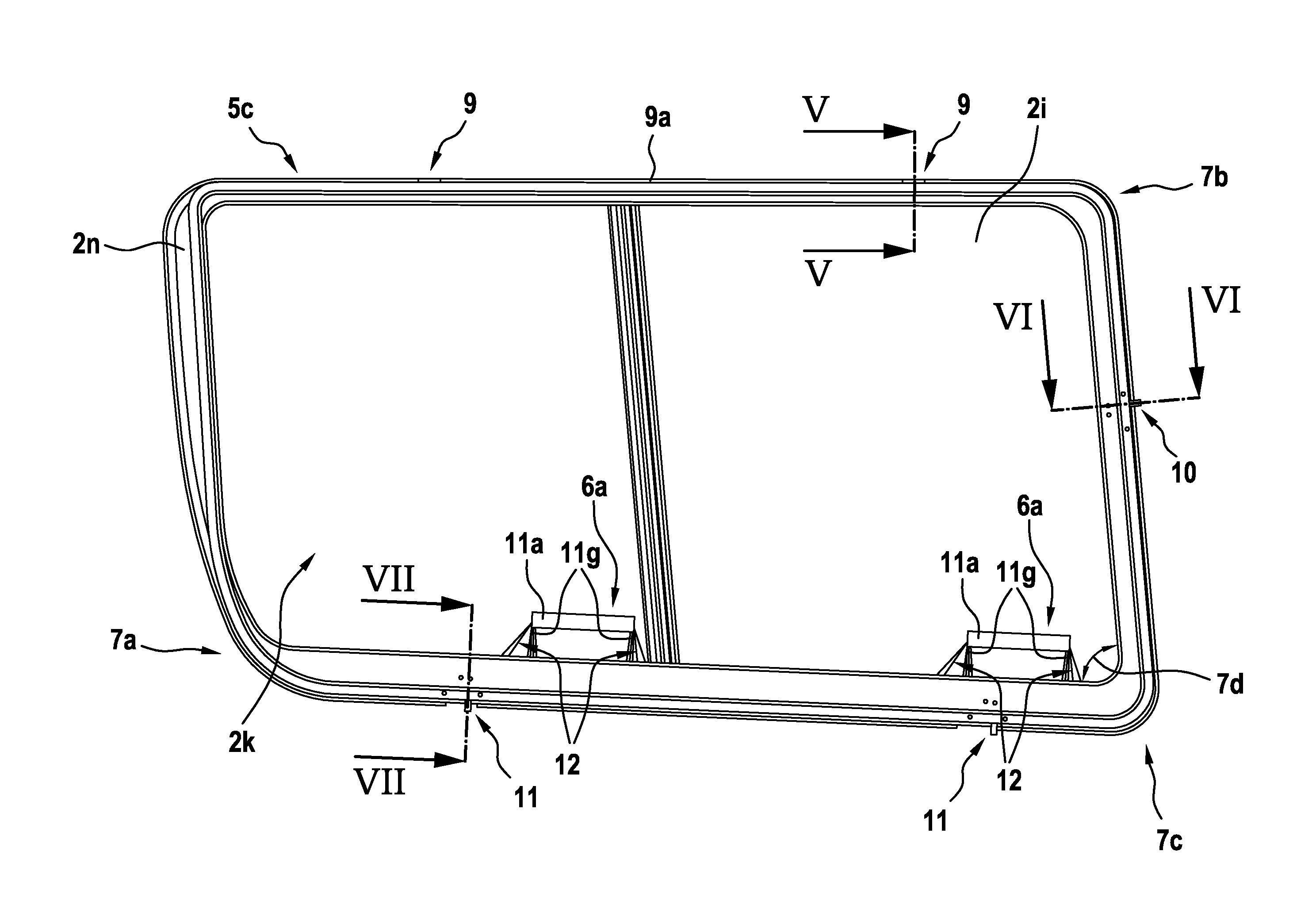 Jettisonable emergency exit for a vehicle