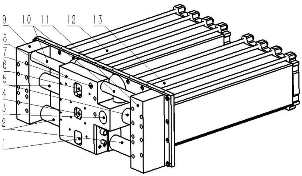 Manifold for double-stack fuel cells arranged side by side and double-stack fuel cell