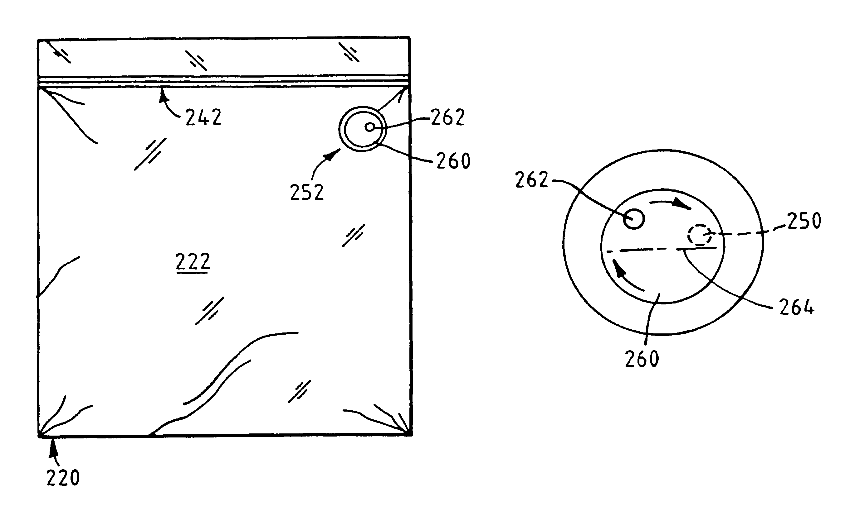 Recloseable storage bag with user-deformable air vent