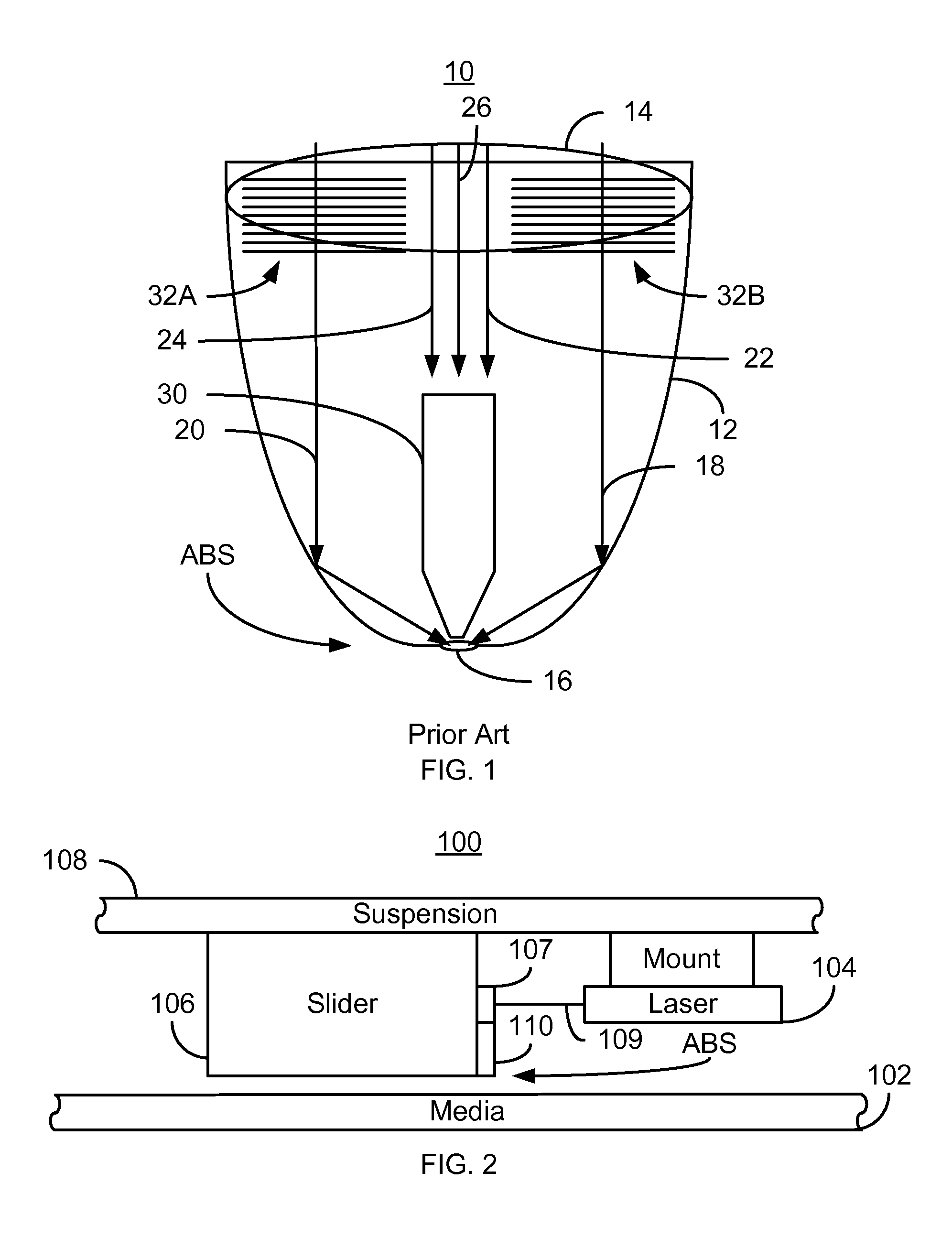 Method and system for coupling a laser with a slider in an energy assisted magnetic recording disk drive