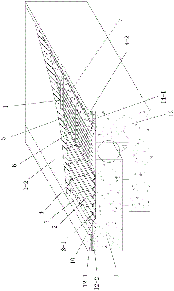 A bridge seamless telescopic device and its construction method