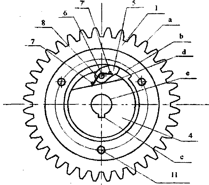 Unidirectional transmission device integrated with ratchet gear