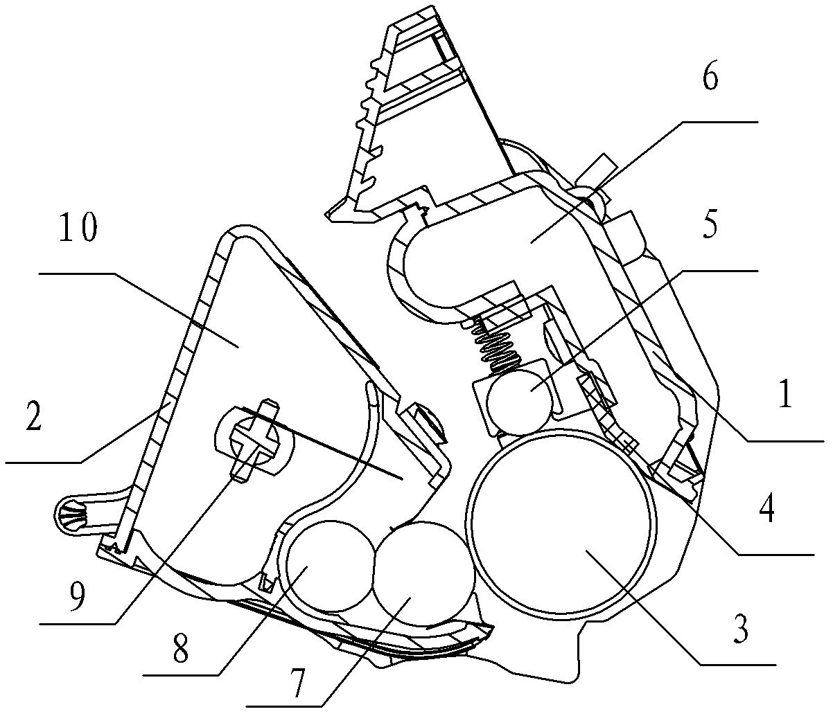 Processing box and method for accurately positioning same