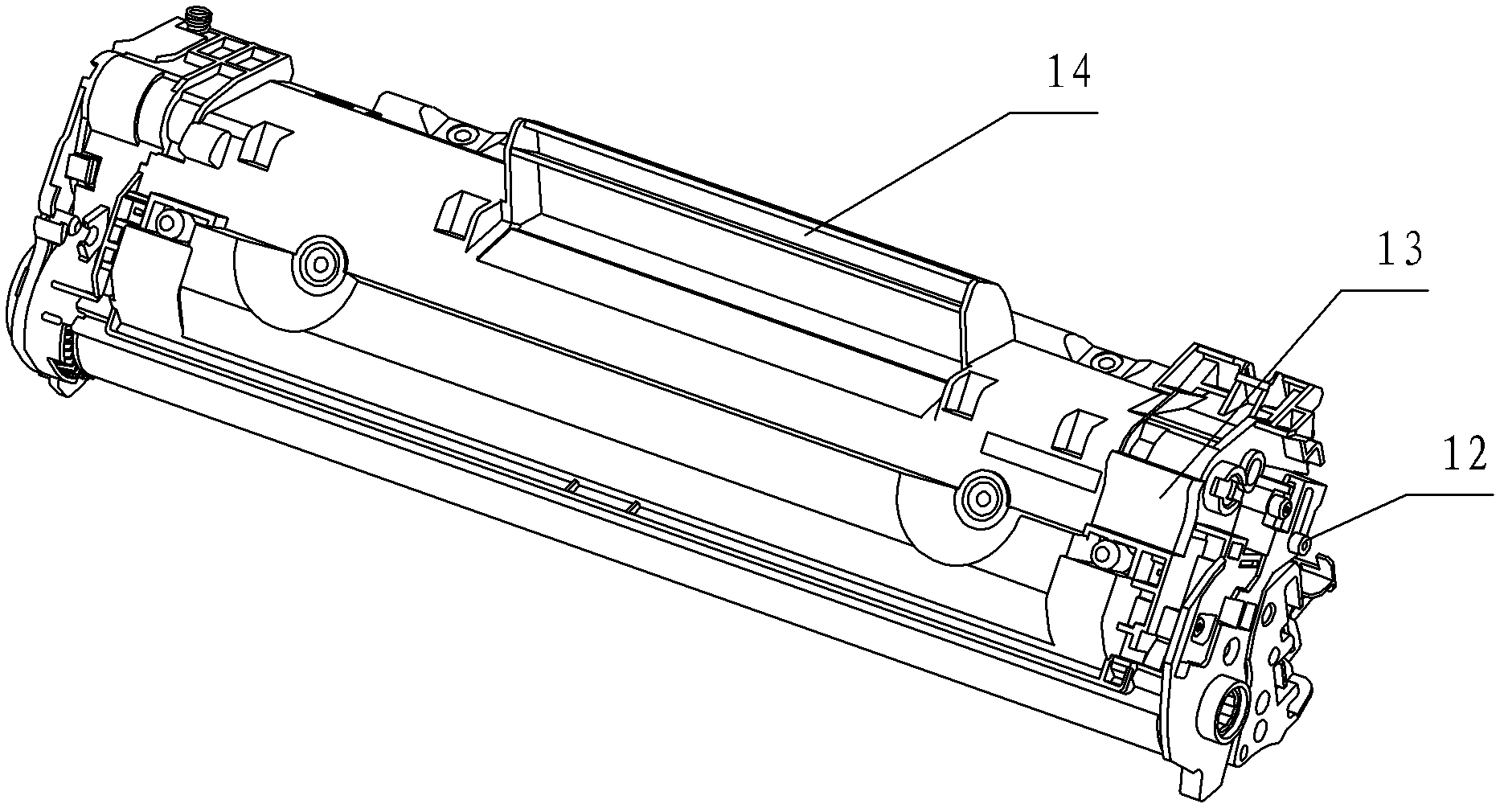 Processing box and method for accurately positioning same