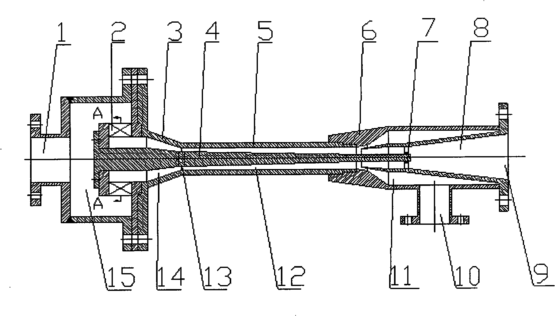 Conical core type supersonic condensing cyclone separator