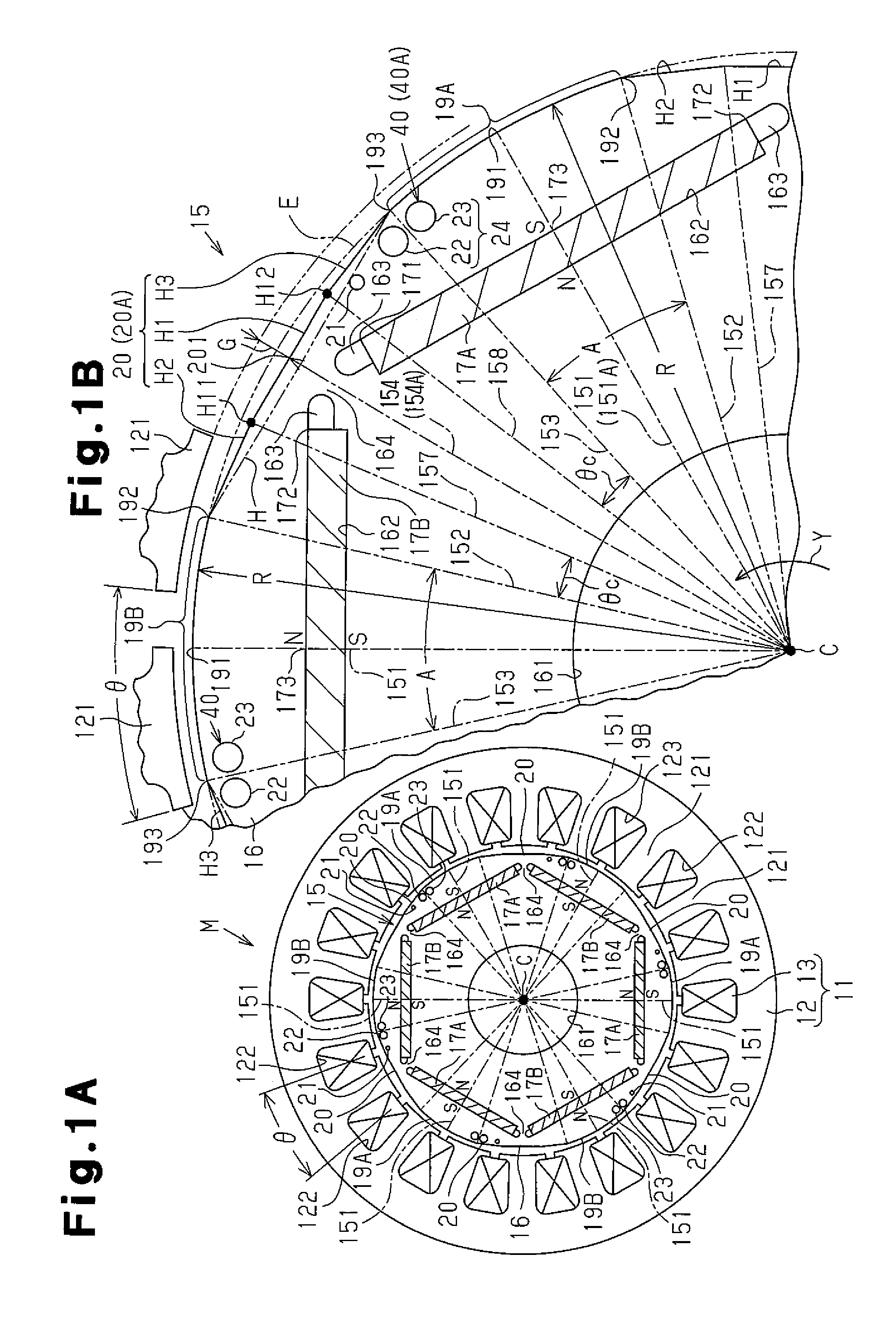 Permanent magnet embedment rotating electric machine, motor for car air conditioner, and enclosed electric compressor