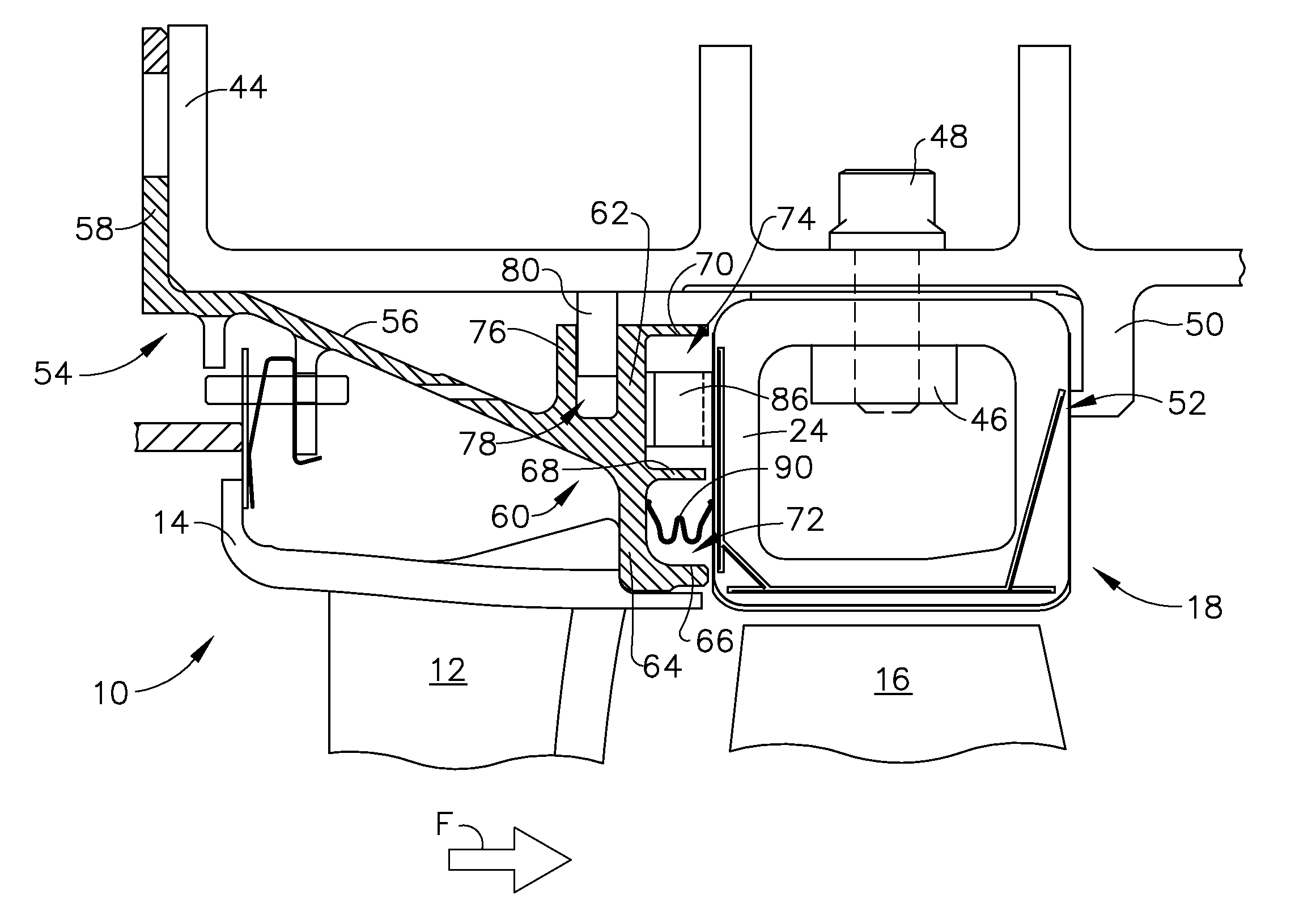 Resilient mounting apparatus for low-ductility turbine shroud