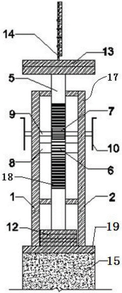 Transmission tower differential settlement deviation correction device