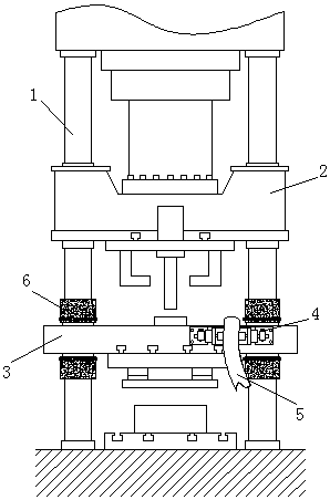 Fixing device for hollow shaft processing equipment