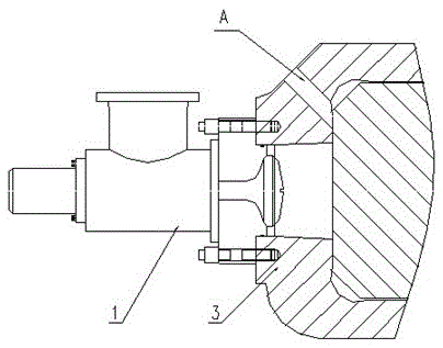 A method and device for enlarging the flow capacity of an oil inlet channel of an oil cylinder