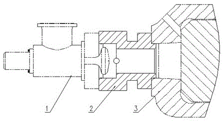 A method and device for enlarging the flow capacity of an oil inlet channel of an oil cylinder