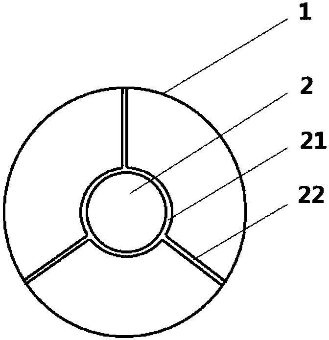 Flue gas and water same-channel dust-removing device